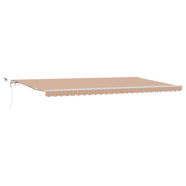 Utfällbar markis Flerfärgsdesign 600 × 300 cm
