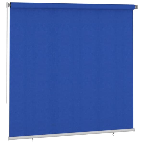 Rullgardin utomhus 240x230 cm blå HDPE