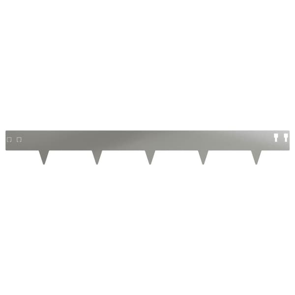 Kant för gräsmatta 30 pcs 100 x 12 cm Stål Silver