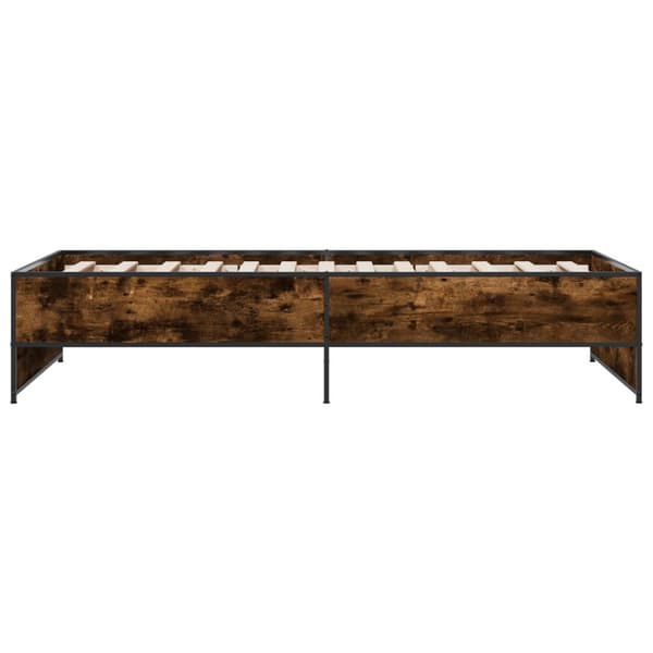 Sängram Rökt ek 80 x 200 cm Konstruerat trä
