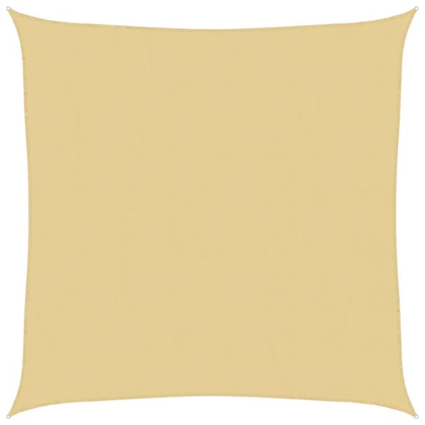 Solsegel sandfärgat 6x6 m 100% polyesteroxford