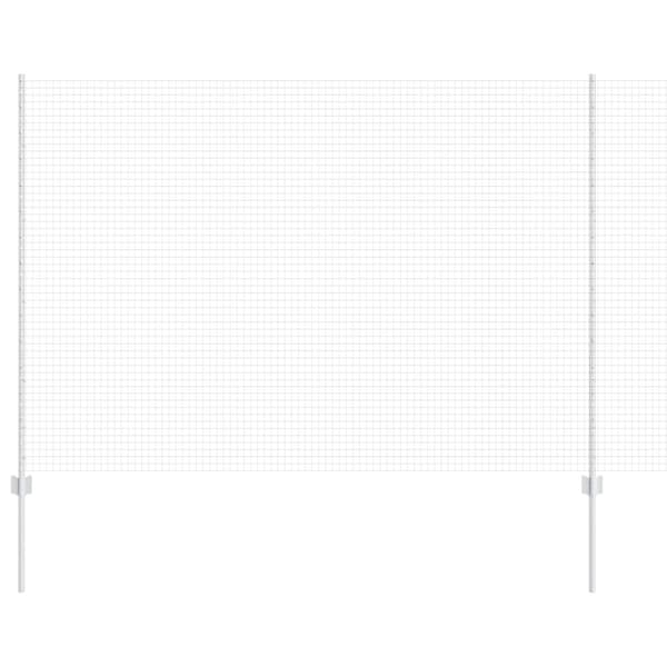Stängsel med stolpe Silver 1,5 x 50 m Stål