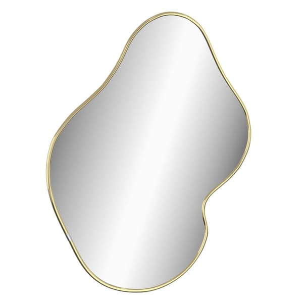 Väggspegel guld 50x40 cm