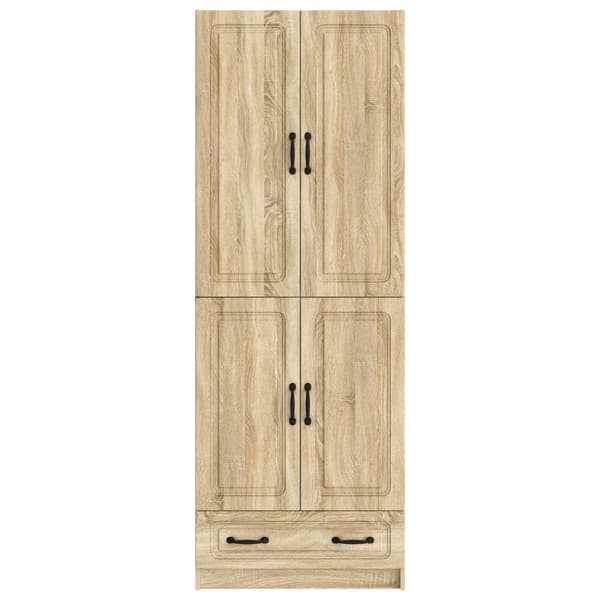 Skåpset 2 pcs Sonoma-ek Konstruerat trä