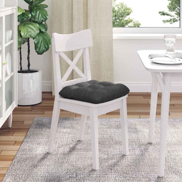 Sittkuddar 4 pcs Mörkgrå 40 x 40 cm Kordread tyg