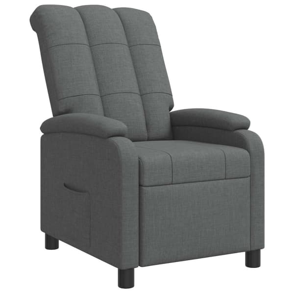 Recliner Mörkgrå Tyg