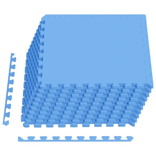 Golvmatta 40 pcs Blå 14,4 m² EVA-skum