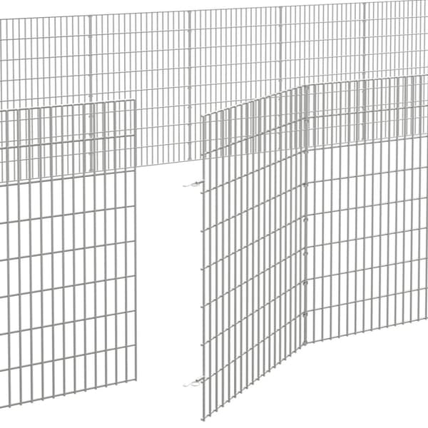 Husdjursbur 48-panel 54x80 cm galvaniserat järn