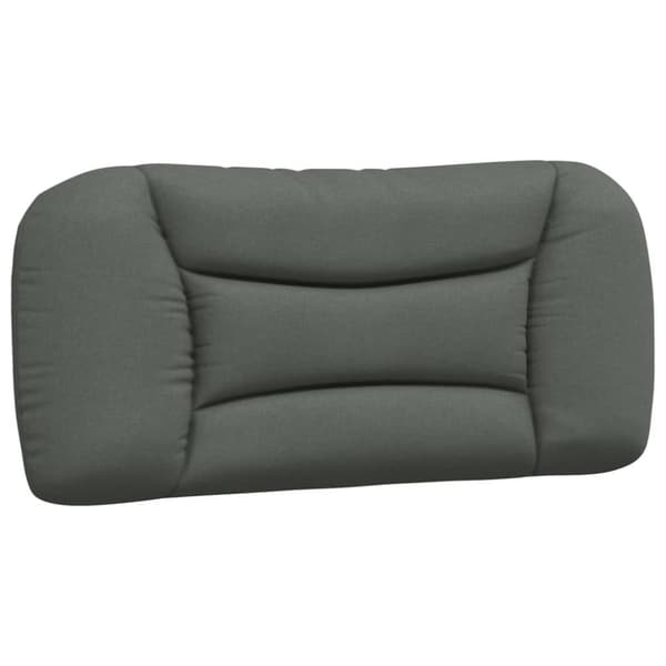 Bed with Mattress "Hvar" Dark Grey 90x200 cm Fabric