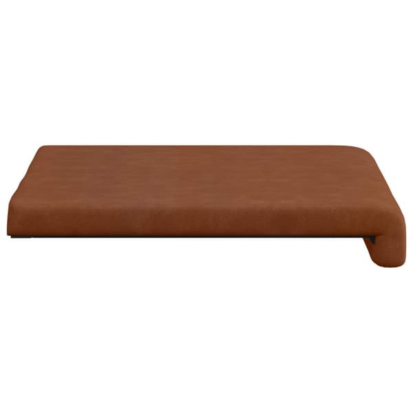 Bänk kudde 2 st Konstläder Brun Djup 35 cm