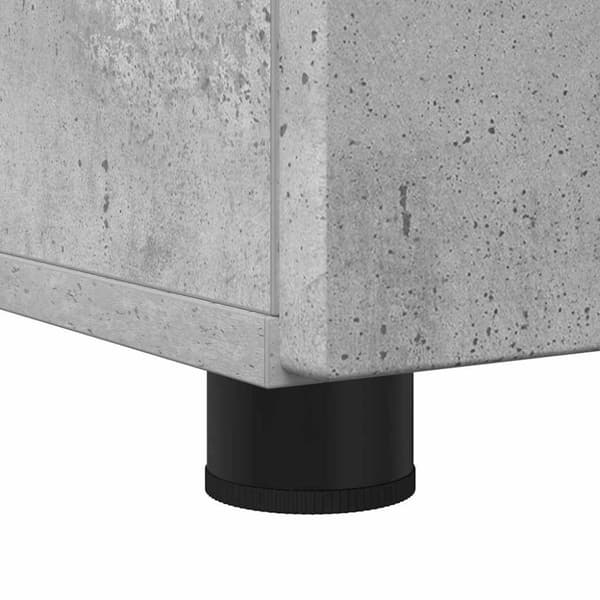 Badrumsmöbelset Väggmonterad 3 pcs Betonggrå Konstruerat trä