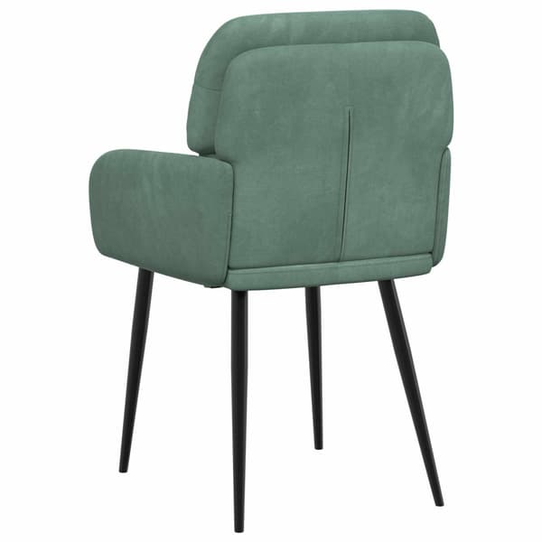 Matstolar 2 pcs Sammet Havgrön 59 x 59,5 x 90 cm