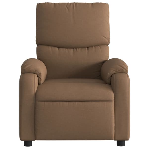 Reclinerfåtölj brun tyg