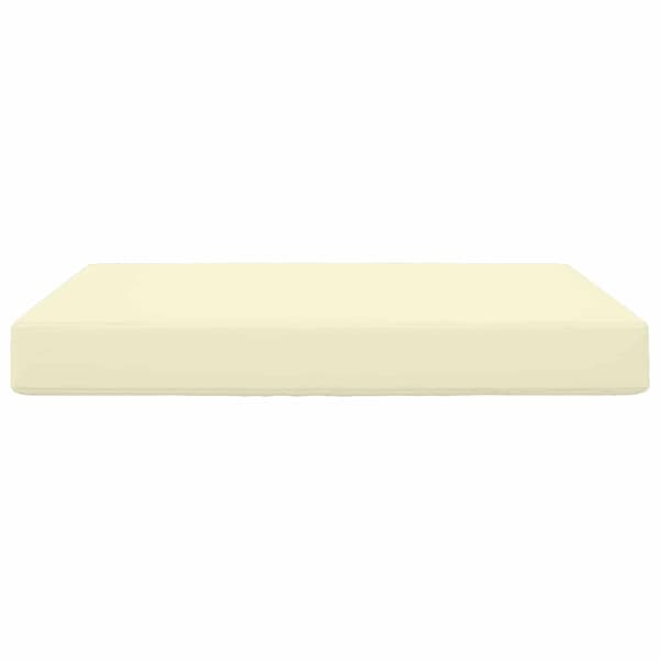 Utomhus Soffa Kudde Kräm 80 x 80 x 8 cm Polyester