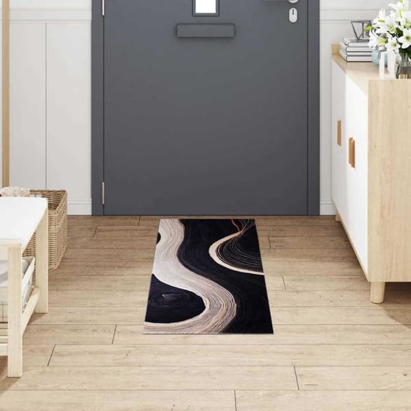 Köksmatta Svart 150 x 45 cm Sammet