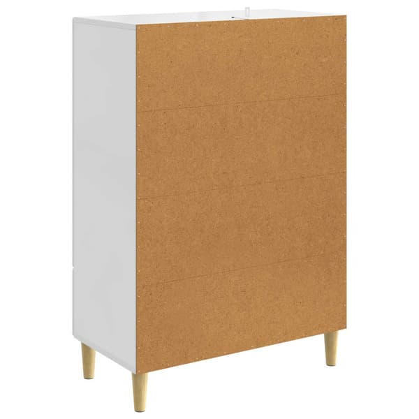 Sideboard Vit högglans 66 x 34,5 x 95 cm Konstruerat trä