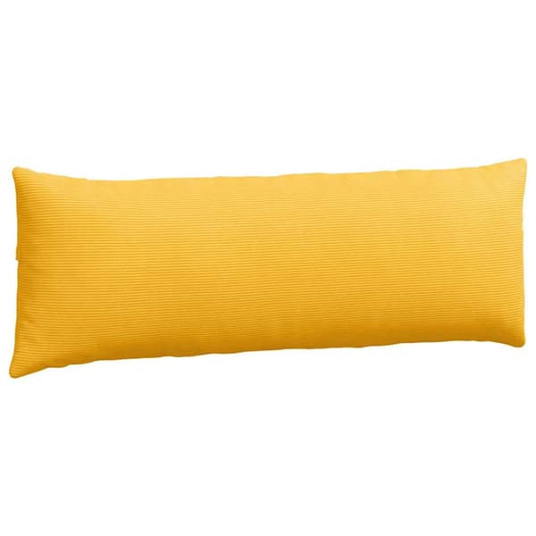 Sofakuddar 2 pcs Ljusgul 120 x 40 cm Kordread tyg