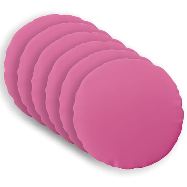 Kuddöverdrag 6 st HEERLEN Rosa Ø 60 cm Polyester