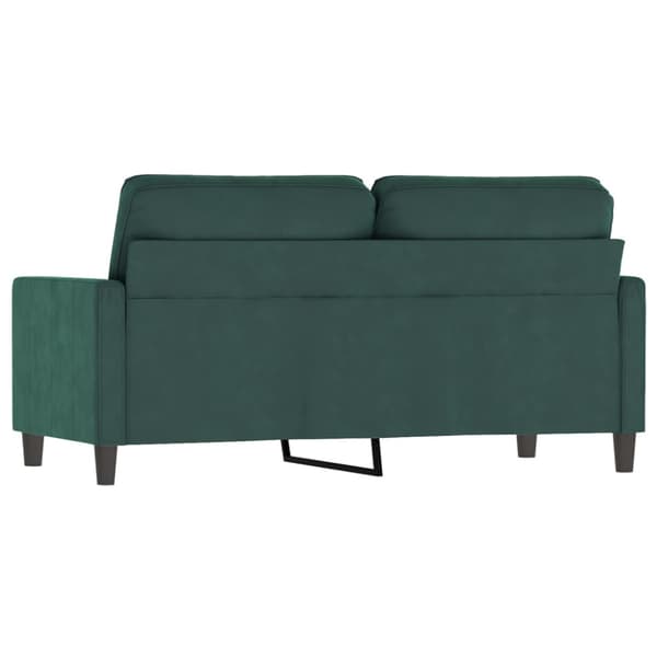 Soffa 2-sits mörkgrön 140 cm sammet