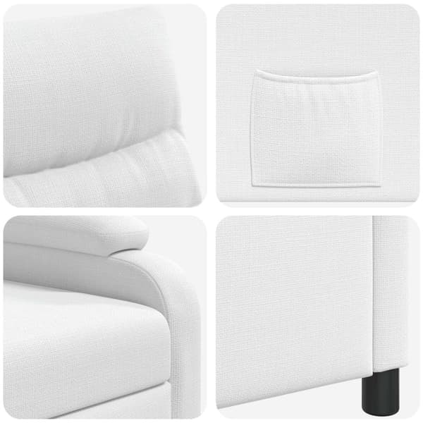 Recliner Vit Tyg