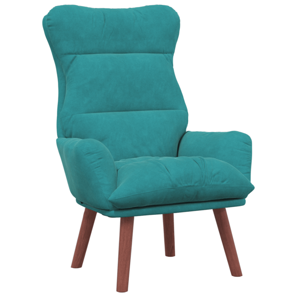 fåtölj Turkos 69 x 74 x 93 cm Sammet