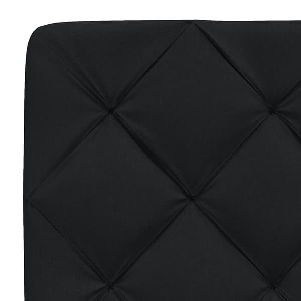 Bed Frame without Mattress Black 80x200 cm Fabric