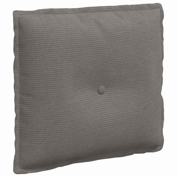 Ryggkudde Ljusgrå 50 x 45 cm Kordread tyg