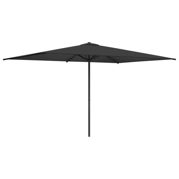 Trädgårdsparasol 200 x 300 cm Polyester Rektangulär Antracit