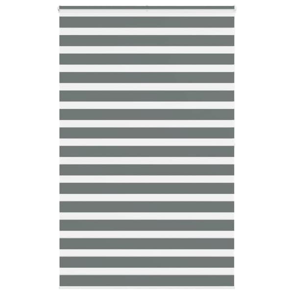 Rullgardin zebra mörkgrå 150x200 cm tyg bredd 145,9cm polyester