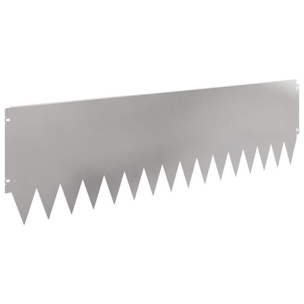 Kant för gräsmatta 20 pcs 103 x 30 cm Stål Silver