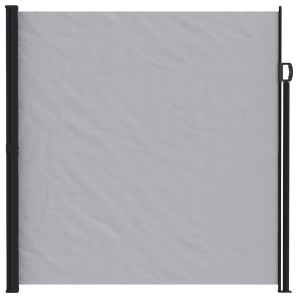 Utfällbar sidomarkis Grå 300 x 220 cm Polyester