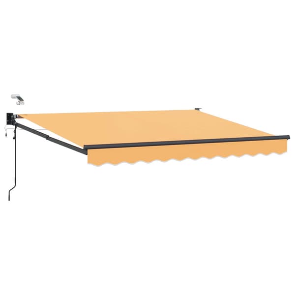 Elektrisk Retraktabel Markis Sand 100% Polyester och Aluminium
