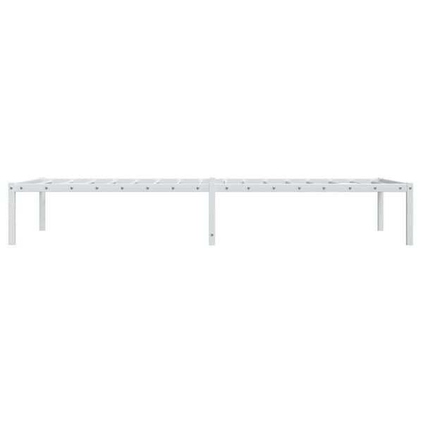 Sängram metall vit 90x200 cm