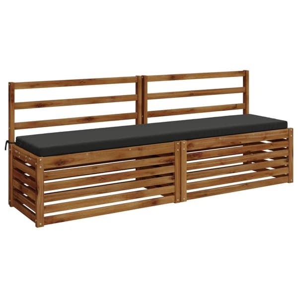 Bänk kudde SOEST 100% Polyester Antracit 180 x 40 x 5 cm
