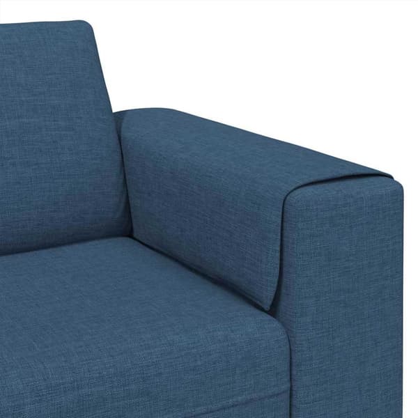 Vardagsrumsoffa Blå 250 x 77 x 76 cm Polyester