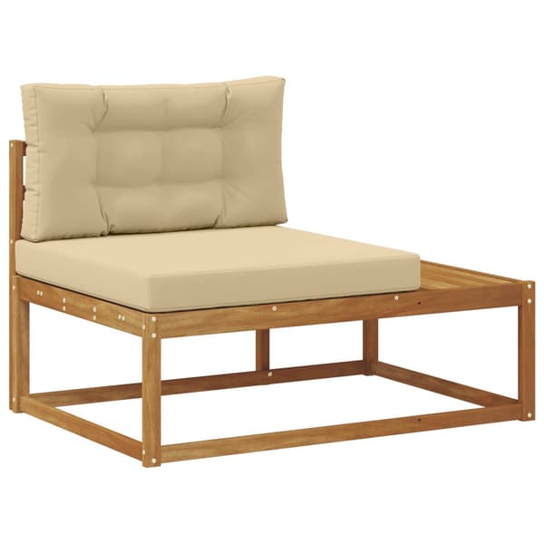 Utomhussoffset 5 Stycke Naturlig och Beige