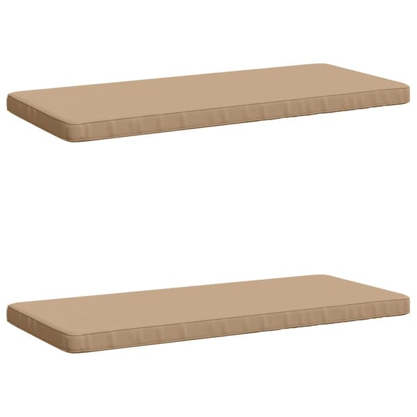 2-delade Bänk Kuddar VUGHT 2 st 100% Polyester Sand