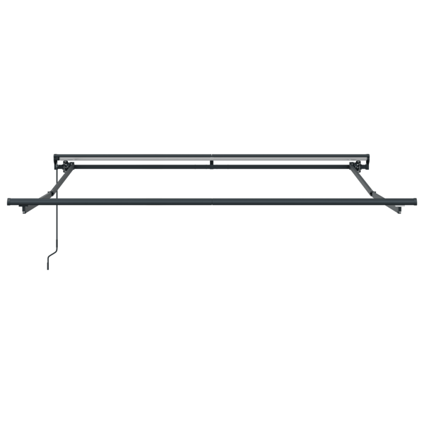 Utfällbar markis Kräm 350 x 250 cm Polyester och aluminium