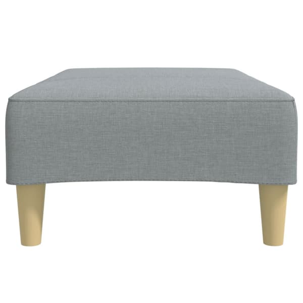 Fotpall Ljusgrå 77x55x31 cm tyg