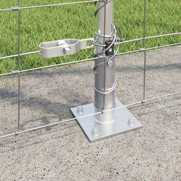 Stängselstolpe Galvaniserad 50 x 1,5 m Stål