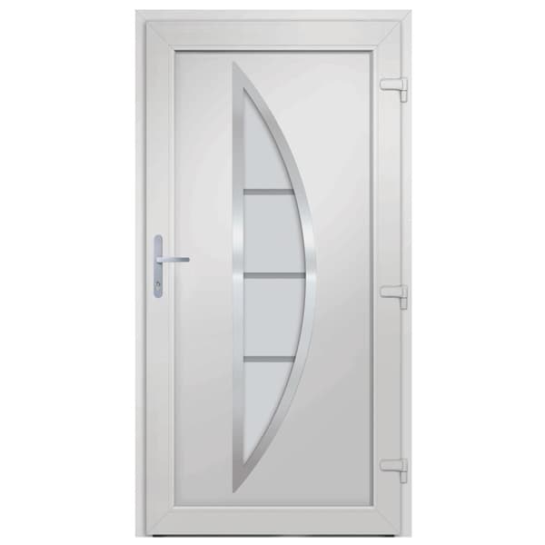 Ytterdörr vit 88x200 cm PVC
