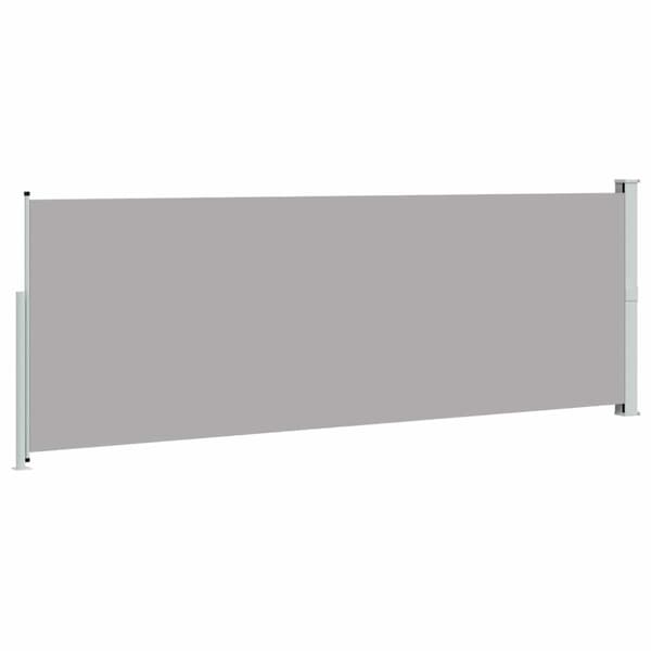 Infällbar sidomarkis 160 x 500 cm grå