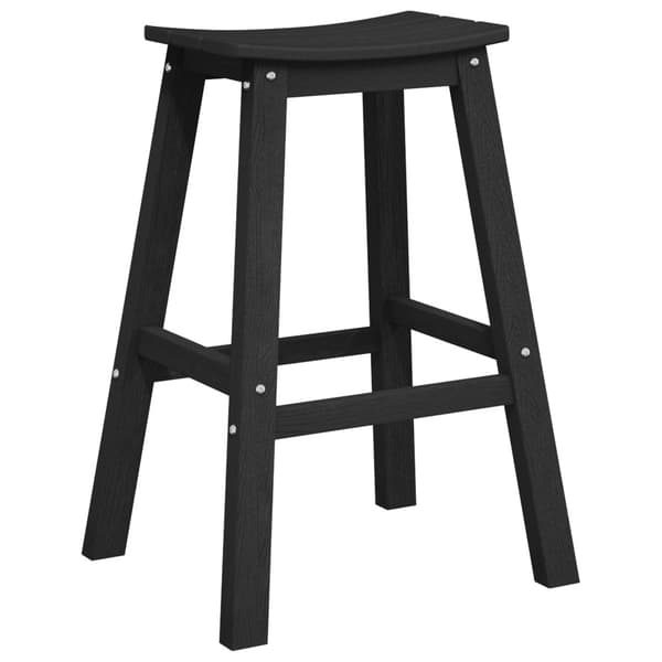 Trädgårds Bar Set 6 pcs Svart HDPE