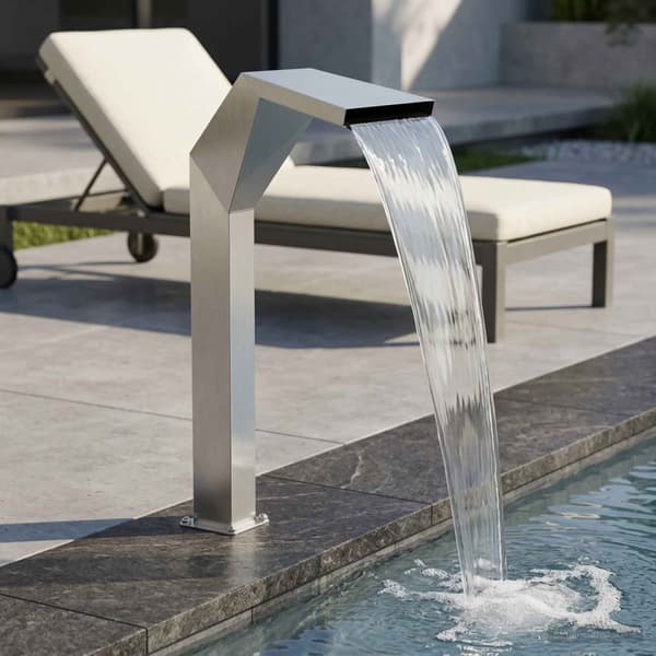 Pool Vattenfall Rostfritt stål 50 x 30 x 90 cm Silver