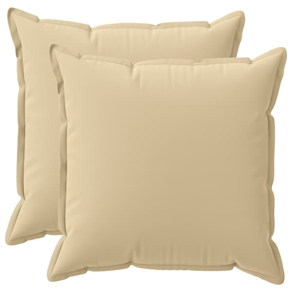 Kuddöverdrag 2 st HOUTEN Beige 70 x 70 cm Polyester
