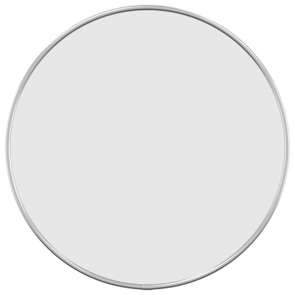 Väggspegel silver Ø 40 cm rund