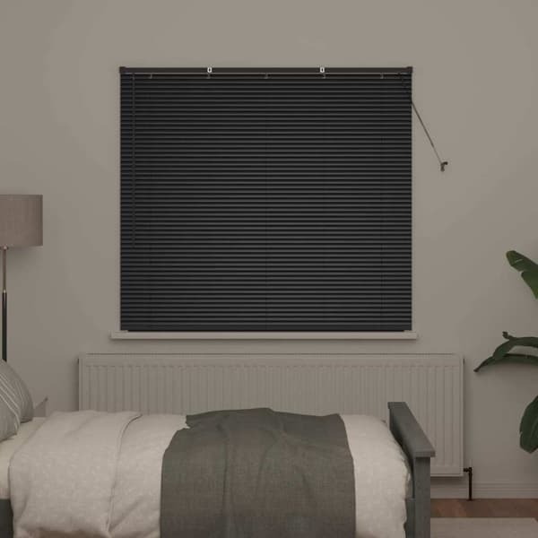 Persienner Svart 130 x 145 cm Aluminium