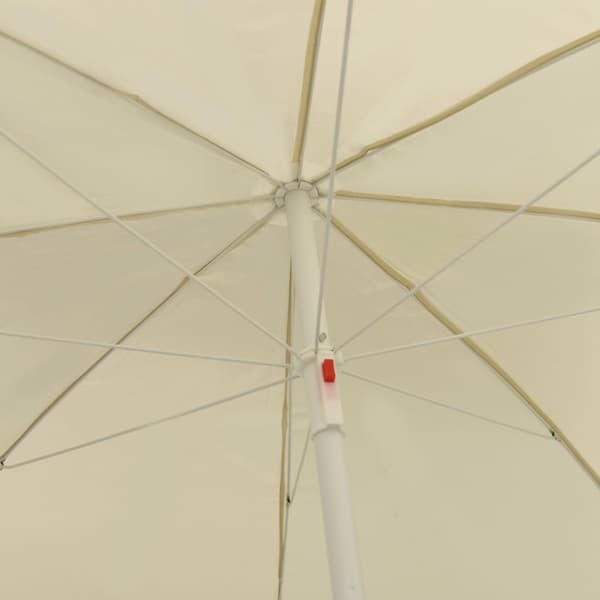 Strandparasoll sandgul 240 cm