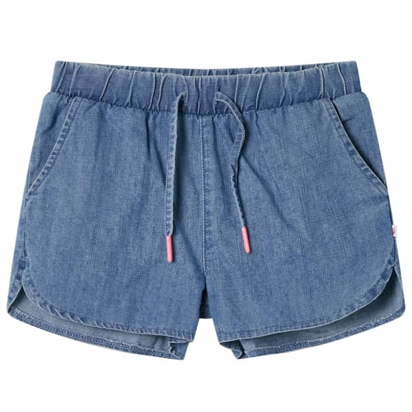 Barnshorts denimblå 104