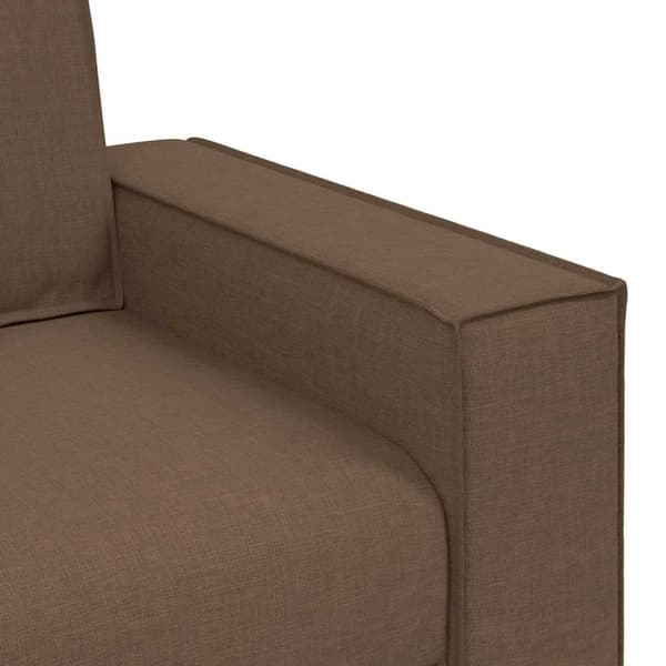 2-sitssoffa brun 180x78x84 cm tyg